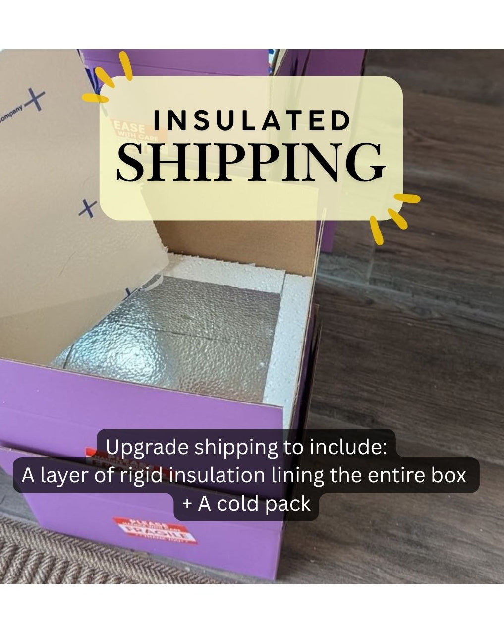 SHIPPING UPGRADE - Insulated Box + Ice Pack